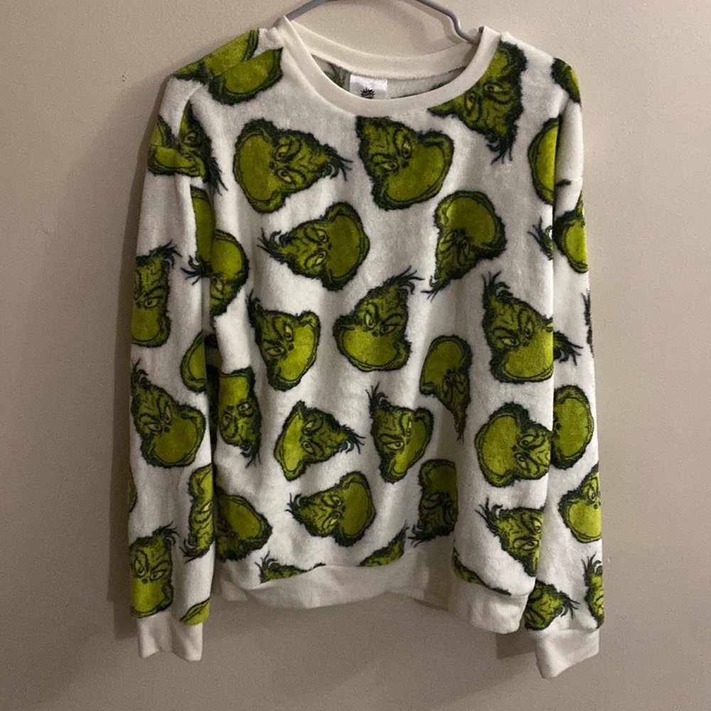 Grinch fluffy Christmas sweater